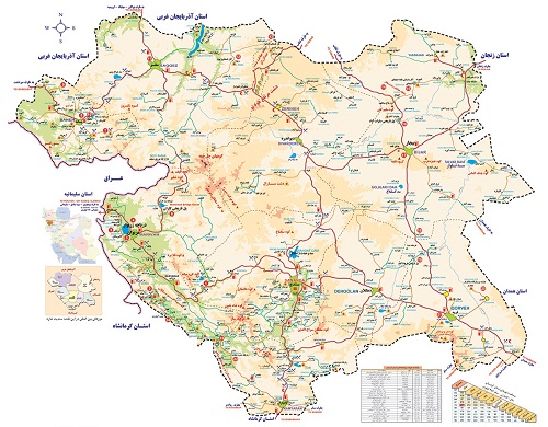 نقشه کردستان