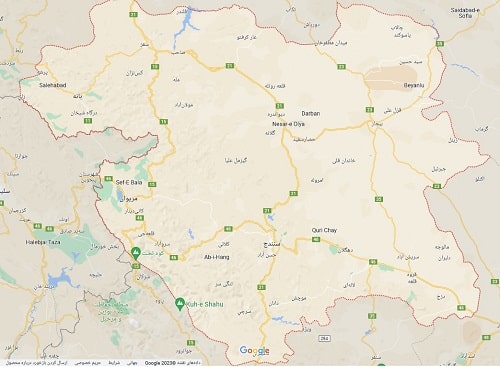 نقشه کردستان
