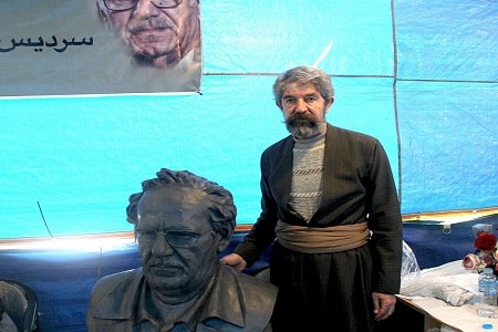 هادی ضیاالدینی مجسمه ساز معروف کردستانی