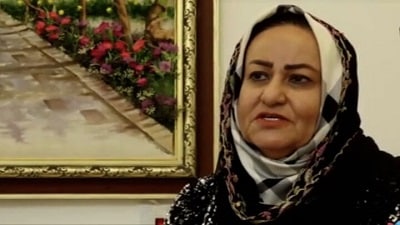 شهین اکرمی بانوی نقاش و هنرمند سنندجی